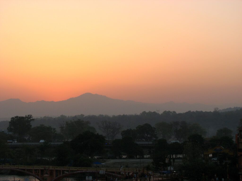 Dawn at Har ki pauri Haridwar