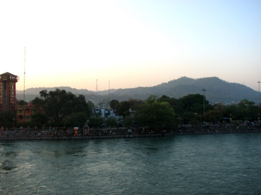 View from Hotel Teerth Har ki pauri Haridwar