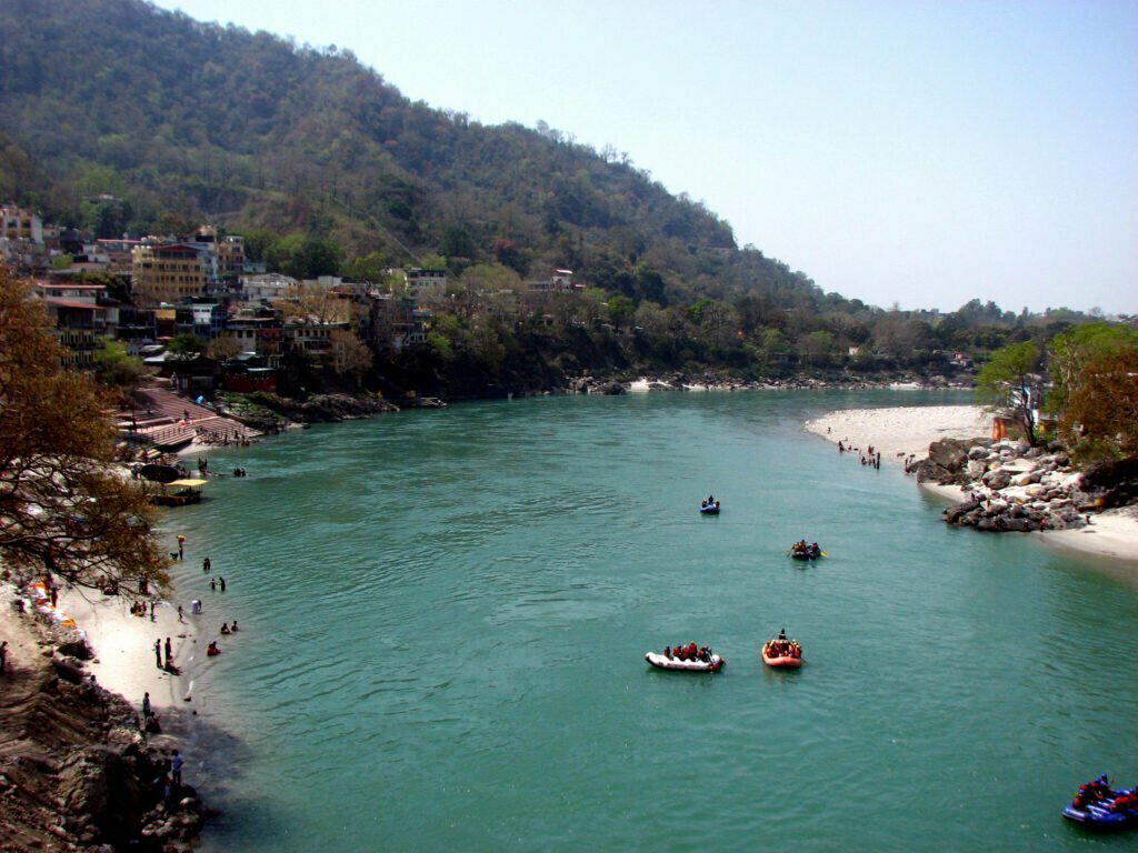 River rafting on the Ganges at Lakshman Jhola